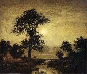 Ralph Blakelock Moonlight oil painting artist